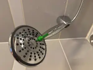 Tchibo massage shower head lever