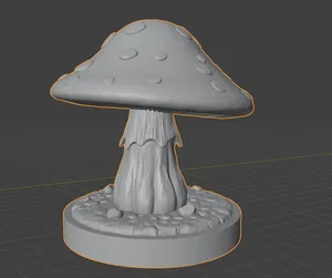 Amanita Muscaria (Fly Agaric) - Fantasy Mushroom 3D Print Model | Terrain Scenery