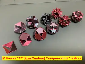 Versi-Regular Polyhedra/polyhedron - Tetrahemihexahedron,Cubohemioctahedron,Octahemioctahedron,Small/Great Dodecahemidodecahedron,Small/Great Dodecahemicosahedron,Small/Great Icosihemidodecahedron,Star/Steller Polyhedron