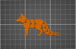 Articulated Fox – Poseable 3D Printed Animal