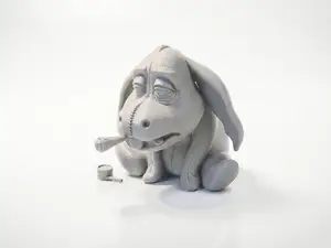 High Donkey Figurine Animal Collectible 3D Printable