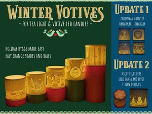 Winter Votive LED Candle Holder - with Updates 1 & 2