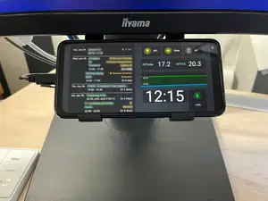 Phone holder/bracket for monitor