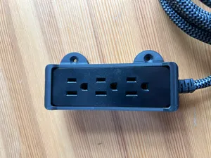 Zero-Rise Reversible Side Mount for GE 3-Outlet Power Strip (Model #PS-800082)