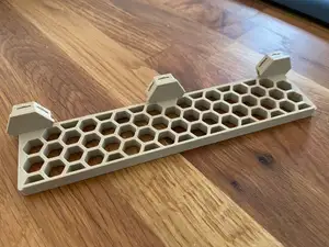 Honeycomb wall Tool holder or Shelf with edge