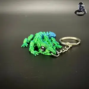 Little Grass Dragon Keychain - Articulated - Print in Place