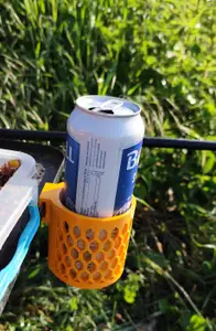 Beer holder for fishing table