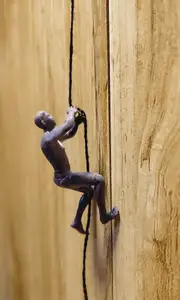 Rope Climber Sculpture