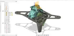 DJI FPV Carbonme Frame + 3d Printer Cradle and Feet
