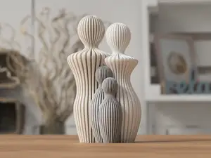 Family Statue two Children (Father's day)