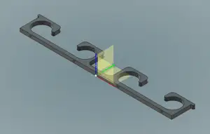 Ceiling mount fishing rod rack