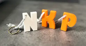 A-Z Letter Keychain Collection (Less than 8 grams of filament)