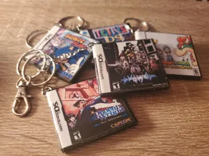 DS Mini Game Case Keychain