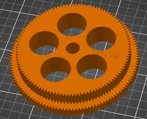 Doppelzahnrad 112-127 für Bernardo P600G, Double gear 112-127 for Bernardo P600G