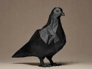 Geometric PIGEON Figurine