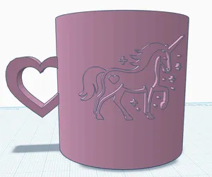 I LOVE UNICORNS cup