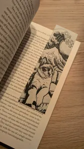 Great Wave off Kanagawa Cat Bookmark