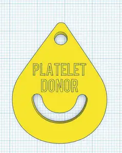 Platelet Donor Keychain