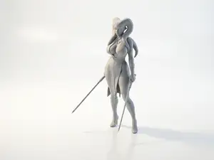 Darkside Aayla Secura Figurine Star Wars 3D Printable