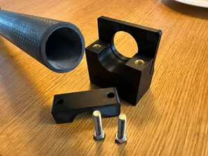 Carbon bicycle fork cutting jig
