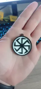 Slavic neopagan pendant/keychain „Kolovrat“