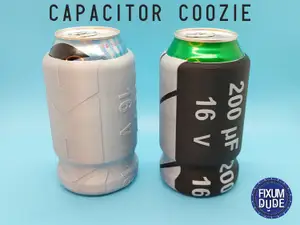 Electrolytic Capacitor Coozie Can Holder