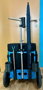 Züca LG cart - umbrella & retriever holder