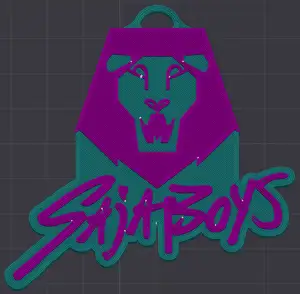 Saja Boys Keychain (w/ Text) - Kpop Demon Hunters