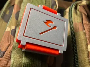 Waterproof match box case - print in place, no supports needed
