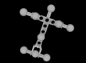 Lego Compatible (90625.dat) Hero Factory Compatible Torso, Medium with 9 Ball Joint