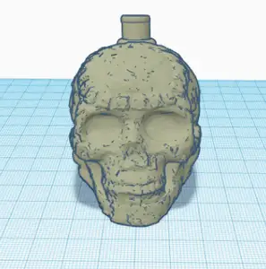 Aztec death whistle with mouthpiece