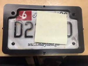 Motorcycle License Plate Holder for damaged tags