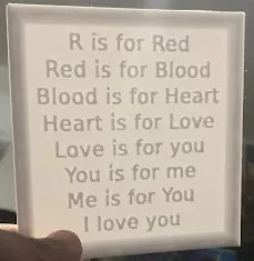 Lithophane I Love You