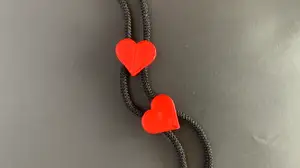 Magnetic Hoodie Heart Beads