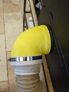 Beambox exhaust pipe elbow connector