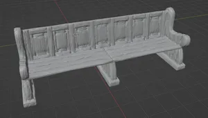 Church Pew with wood texture