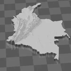 COLOMBIA 3D MAP