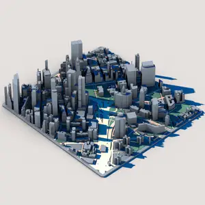 Manhattan Skyline New York City – NYC Architecture Collection – Empire State & Chrysler Building Model
