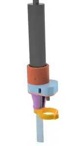 Drill-Powered Caulk Gun with Gear Reducer