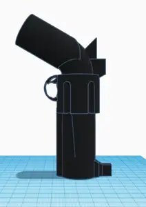 Giant Detailed Prop Lego Revolver