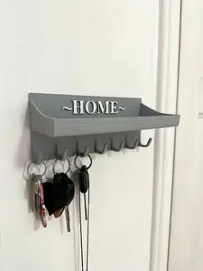 Key hanger with shelf