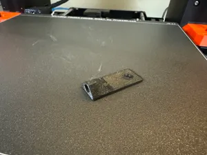 Simple PTFE tube holder to fix on a flat surface like a wall