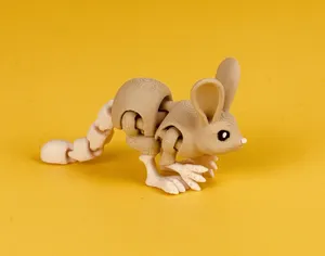 Jerboa - Articulated Animal Figure Keychain | Print-in-Place | No Supports