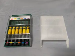Replacement for broken lid of the screwdriver set