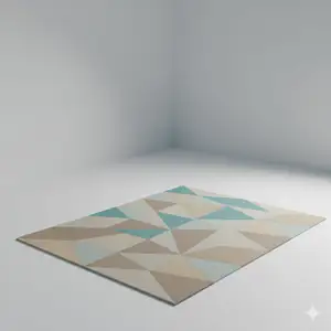 Low Poly Carpet Rug 3D Model