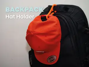 Backpack hat hook