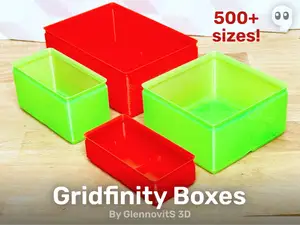 Gridfinity Box (Quick print, lite version, less filament!)