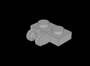 Lego Compatible (60471.dat) Hinge Plate 1 x 2 Locking 9-Position with Dual Finger on Side