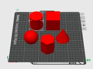 Geometric Shapes - Ball, cube/parallelepipped, cylinder, cone e hexagonal prism
