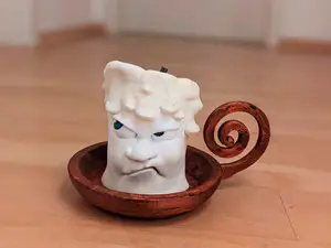 Funny Cartoon Christmas Candle ( no 3 of 4) ( Now also With LED Support)